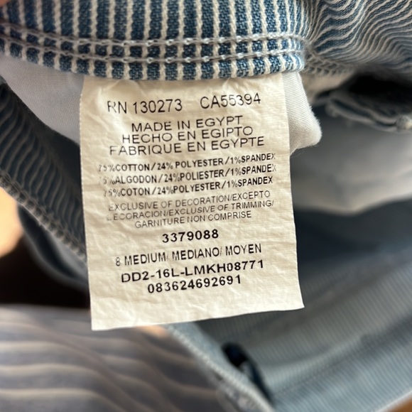 Lee Women’s Easy Fit Cropped Striped Jeans - Picture 5 of 8